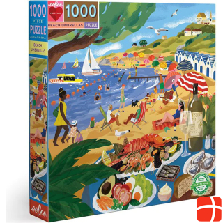 Eeboo Beach Umbrellas block puzzle 1000 piece(s) art