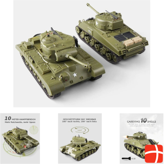 Es-toys Heng Long RC Panzer Battle 2er Set 1:30