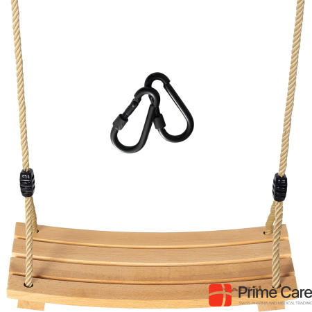 Yaersi Wooden swing with hemp rope up to 100Kg