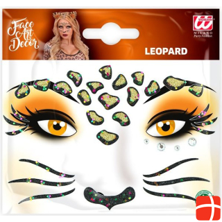 Widmann Glitter stickers - Leopard