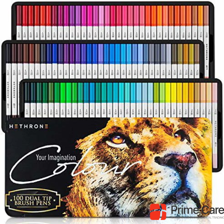 Hethrone 100 colors brush pens