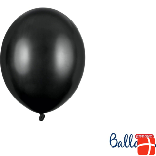 Воздушные шары для украшения праздника 12 см черный металлик (100 шт.)
