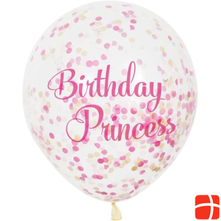 Unique Luftballons 'Birthday Princess' (6 stück)