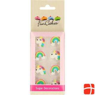 FunCakes Sugar decorations unicorn and rainbow (8pcs)