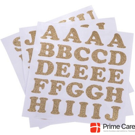 Artifete Alphabet stickers gold 3cm (71pcs)