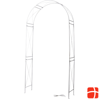 Artifete White decorative metal arch