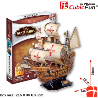 Cubicfun 3D Puzzle Segelschiff Santa Maria