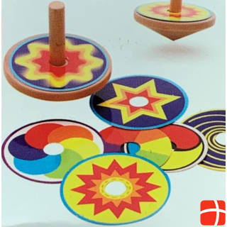 Cover-Discount Surrli spinning top with color stencils