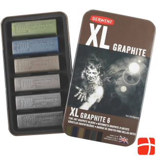 Derwent XL Graphite Blocks, 6 Tin