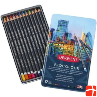 Derwent Procolour Pencils, 12 Tin