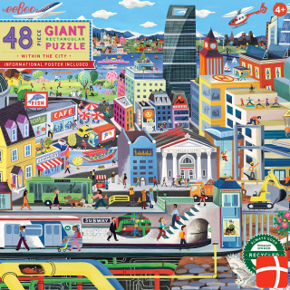 Eeboo Giant Puzzle 48 pcs - Within the City
