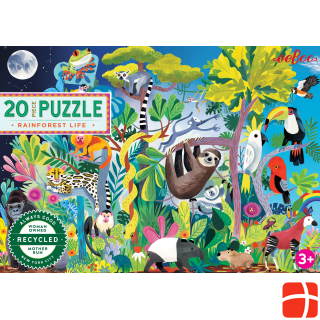Eeboo Puzzle 20 pcs - Rainforest Life