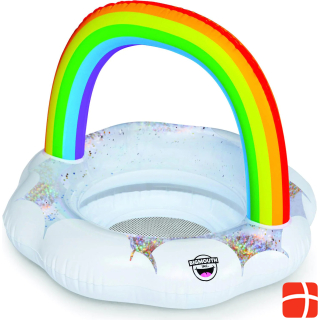 BigMouth Inflatable wheel with holder, Rainbow