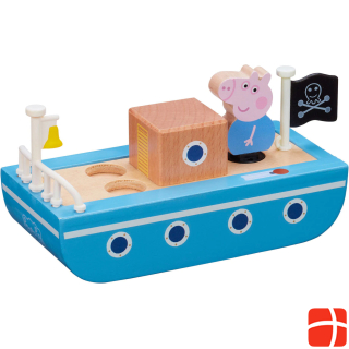Boti Peppa Pig wooden boat with figure