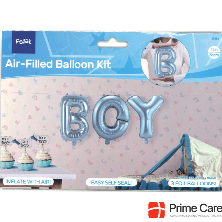 Folat Foil balloons Boy blue 36cm