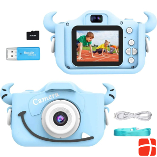 Wurkkos Kids Digital Camera,12MP, Blue