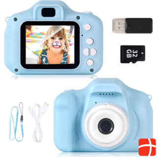 ZStarlite Mini Digital Camera (Blue, +32GB SD)