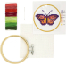 Kikkerland Mini Cross Stitch Embroidery Kit - Butterfly