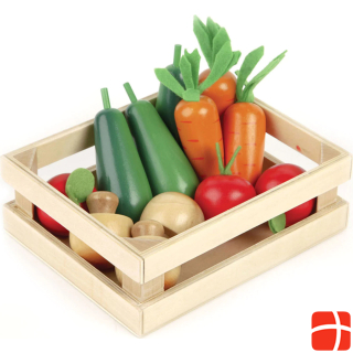 Bigjigs Winter vegetables from wood in a box