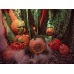 Europalms Halloween pumpkin in spider web, 25cm