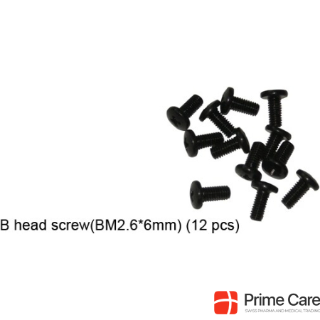 DHK half round screw BM2,6*6mm (12pcs)