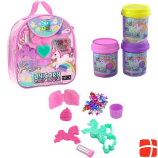 Nice Unicorn modelling clay set in backpack