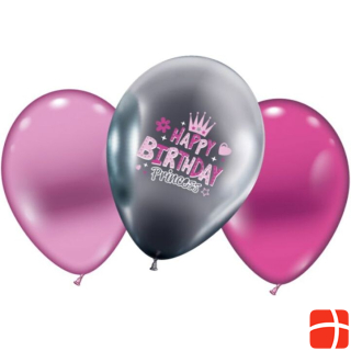 Karaloon 6 balloons Happy Birthday Princess