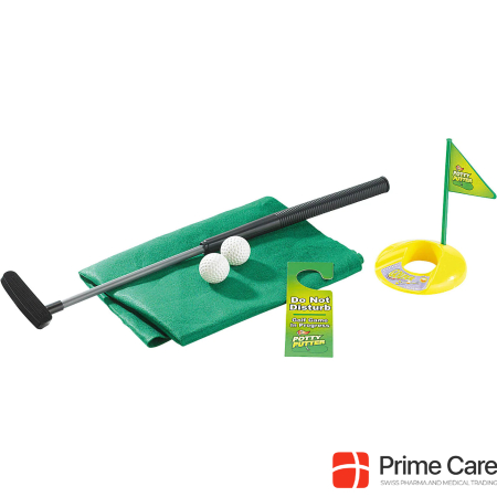Infactory 7 piece golf game set for bathroom & toilet