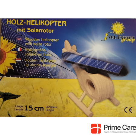 Sol-Expert Solar wooden helicopter with rotor