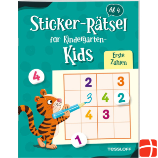Tessloff Sticker-Rätsel für Kindergarten-Kids. Erste Zahlen