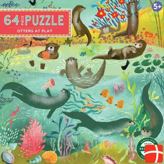 Eeboo Puzzle 64 pcs - Otters