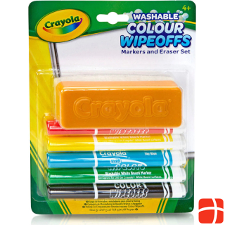 Crayola Dry Wipeoffs pens with wiper, 5pcs.