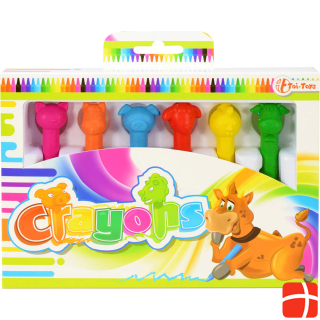 Toi-Toys Wax crayons animals, 6pcs.