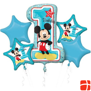 Anagram Ballonstrauß 1. Geburtstag Mickey Mouse