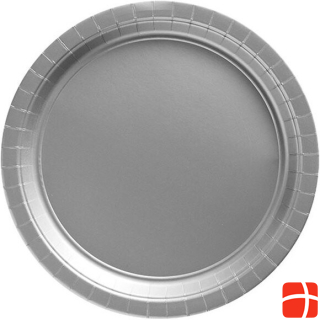 Amscan Plate silver grey