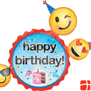 Anagram Riesiger Luftballon Happy Birthday Emojis
