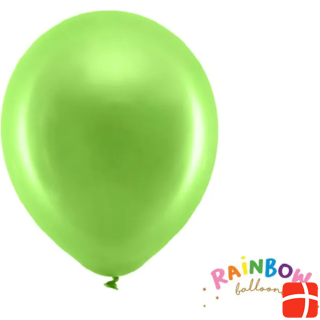 Воздушные шары для украшения праздника зеленый лайм металлизированные