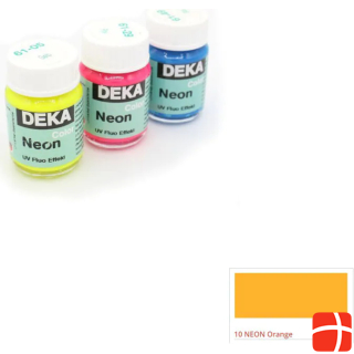 Deka Acrylic paint NEON UV 25ml ORANGE