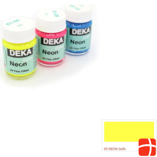 Deka Acrylic paint NEON UV 25ml YELLOW