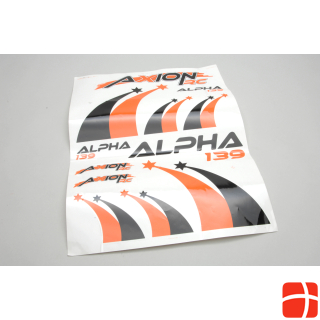 Axion ALPHA 139 BL 3X Decal sheet (Orange-Black)
