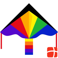 Invento Kites Simple Flyer Rainbow