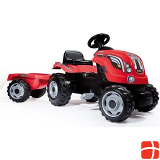 Smoby Tractor with trailer-red