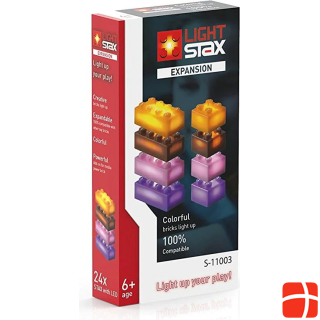 Stax Expansion  orange, brown, purple, pink (Lego Kompatibel)