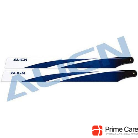 Align 380 Carbon main rotor blades, blue