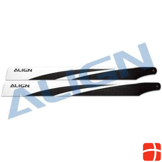 Align 380 Carbon Hauptrotorblätter, schwarz