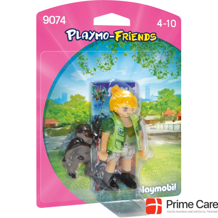 Смотритель животных Playmobil с детенышем гориллы