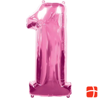 Amscan ярко-розовый воздушный шар номер 1 на день рождения