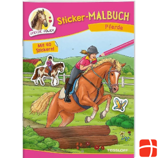Tessloff Sticker coloring book horses
