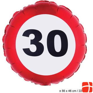 Espa Foil balloon traffic sign 30th birthday