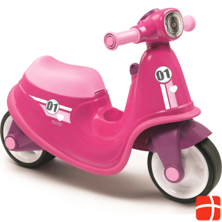Смоби на скутере на розовом
